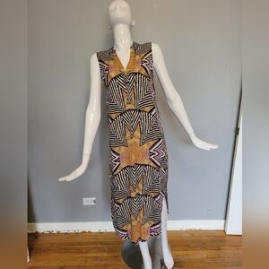 Mara Hoffman Sunrise Printed Shirtdress, New Without Tags, Size XS